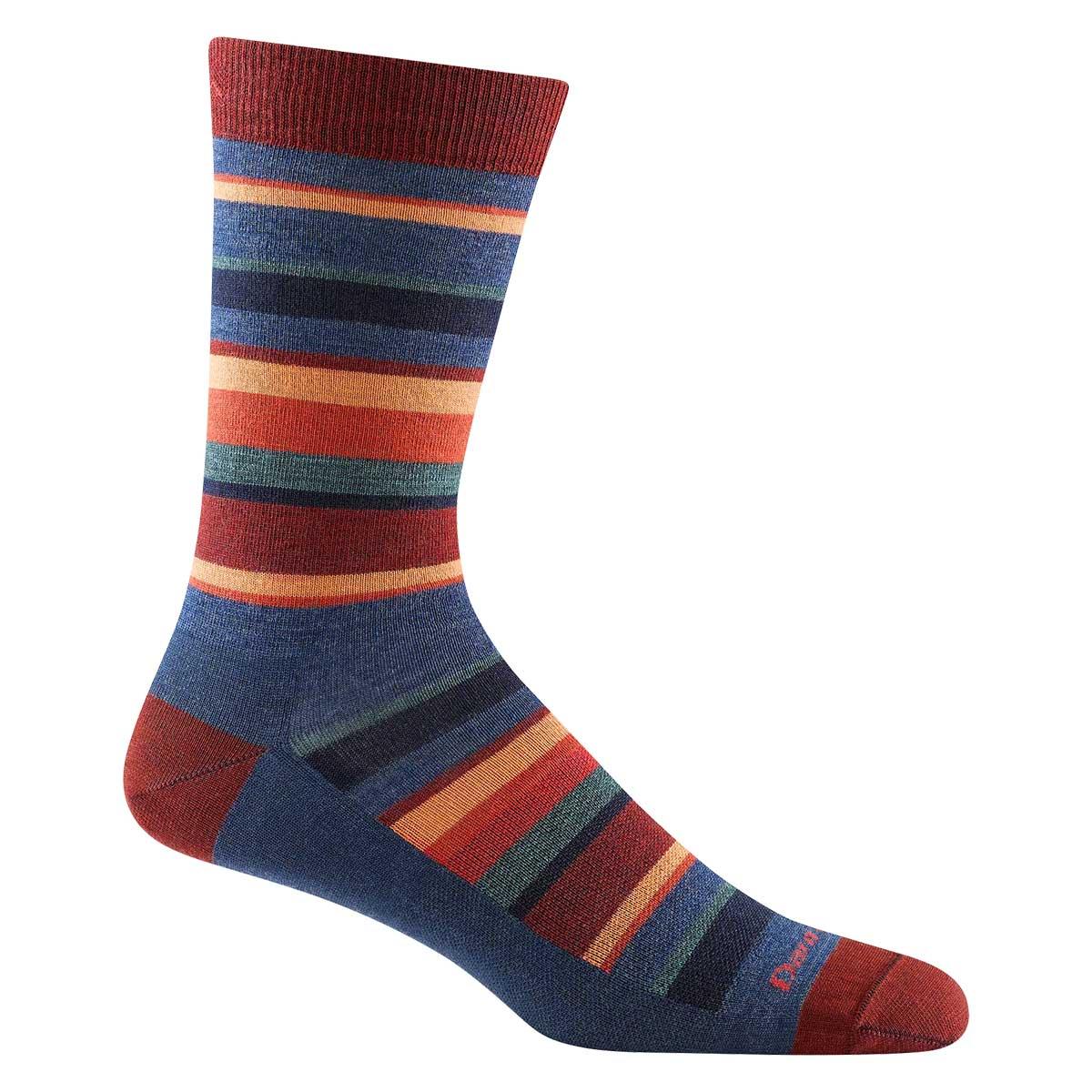 Darn Tough Druid Crew Lightweight Sock Men's in Denim